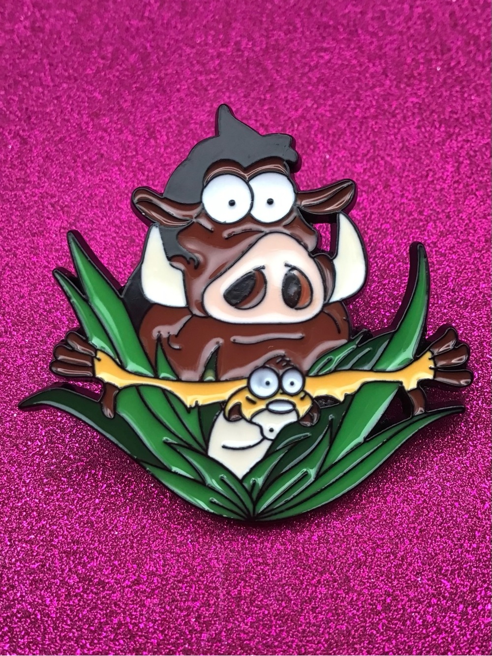 Pumba and Timon Enamel Pin